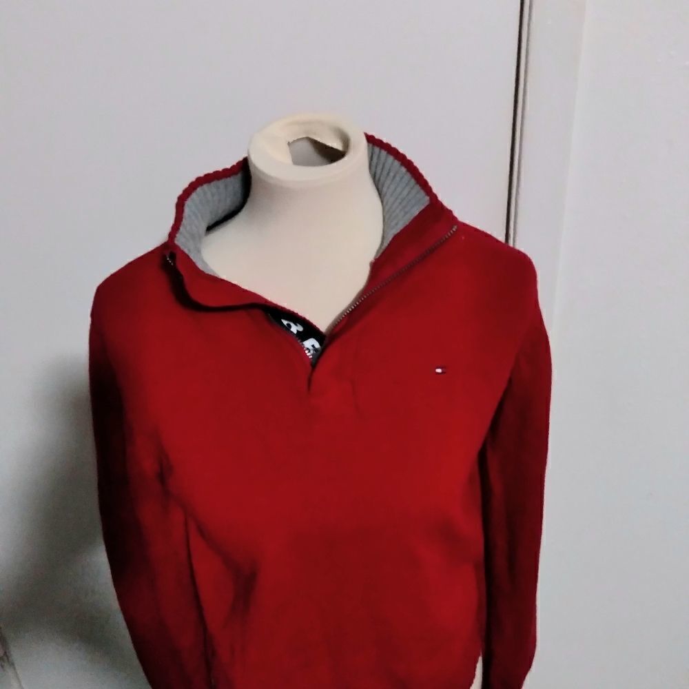 Tommy Hilfiger Red High Neck Sweater  Size 12 -14